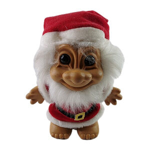 Vintage Russ Santa Claus Christmas White Hair 7” Tall